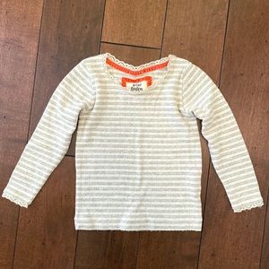 mini Boden Supersoft Pointelle T-Shirt 2-3Y